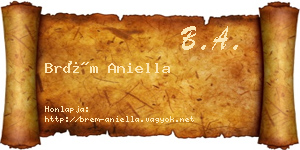 Brém Aniella névjegykártya
